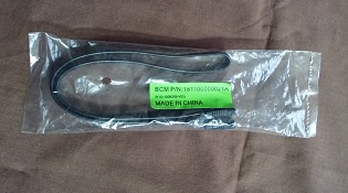2 Black 6G Sata Data cables 19.5 inches long with metal clips