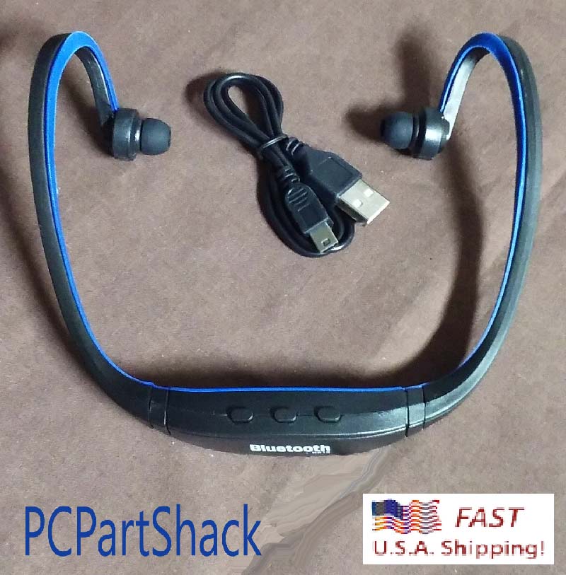 Bluetooth 3.0 Wireless Sport Stereo Headphone Headset BS19