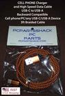 Orange, USB to USB-C 1ft Fast Charge and Data Transfer Colored Cable