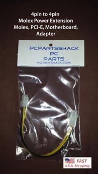4pin to 4pin ATX 12V Power Extension 8" Long
