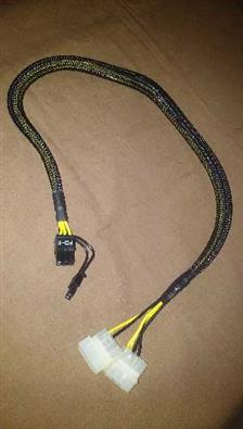 PCI-E Power Adapter, 2 x 4pin Molex to 1 x 6pin+2pin Sku#- 111117