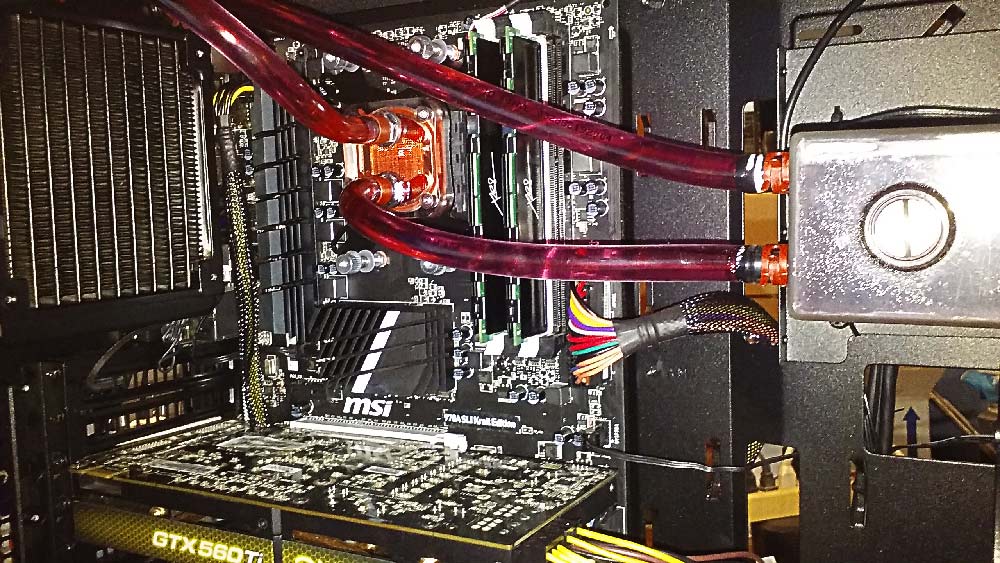 MSI 970A SLI KRAIT EDITION, Water Cooled AMD FX 8320e, 16Gb PNY 1600Mhz, EVGA GTX560TI 2Gb DDR5